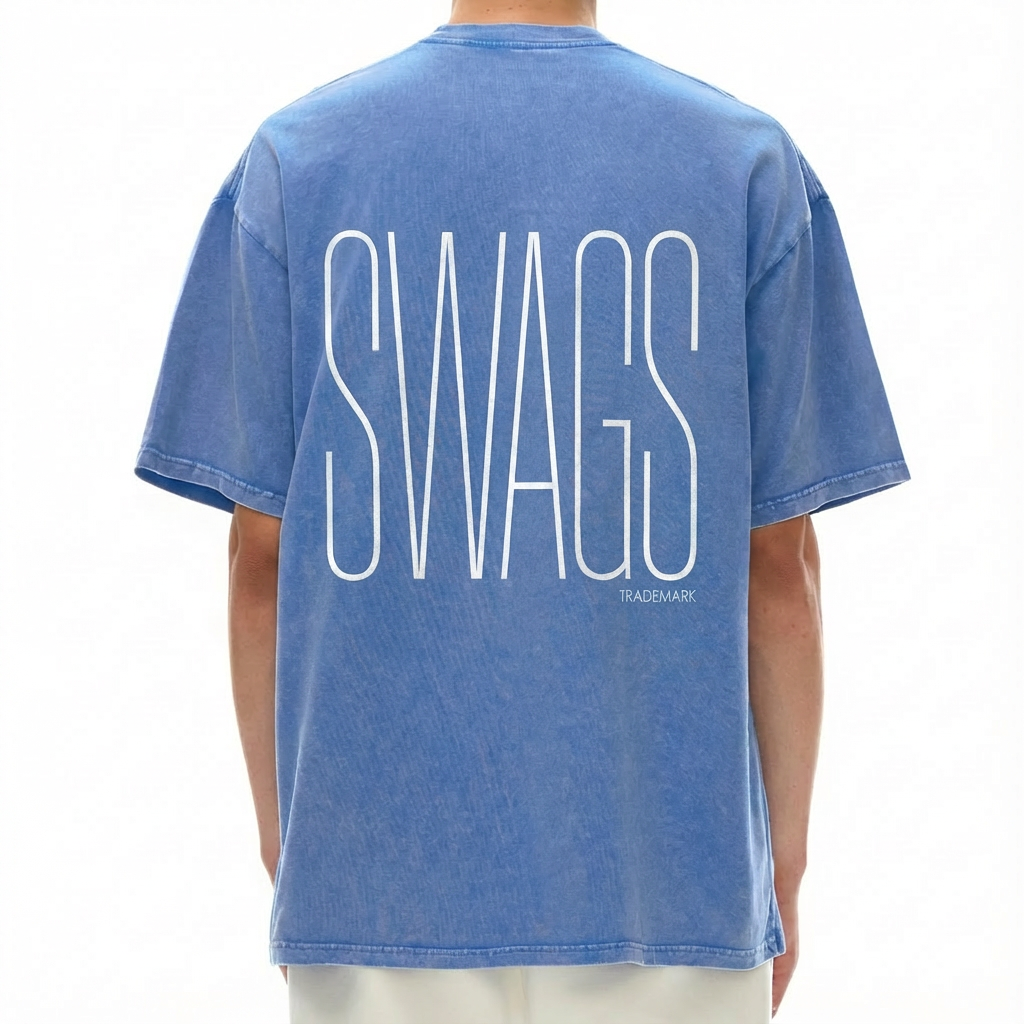 Snow Washed Oversized Cotton T-Shirt