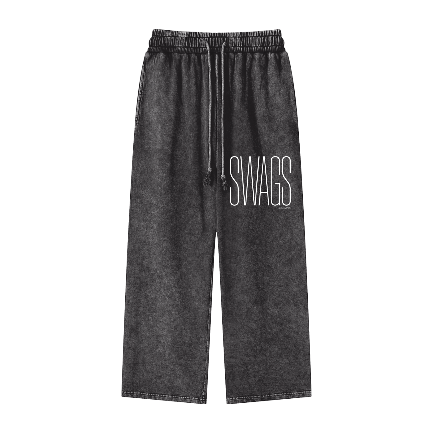 Snow Washed Straight Leg Pants