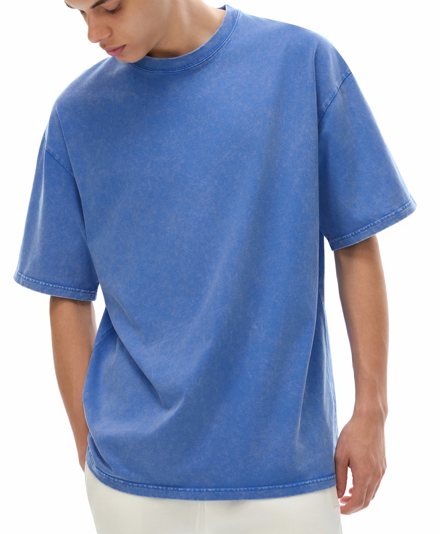 Snow Washed Oversized Cotton T-Shirt