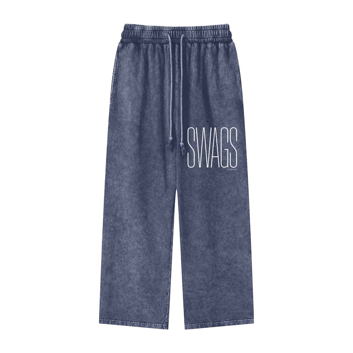 Snow Washed Straight Leg Pants